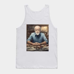 Serious George Carlin Art Tank Top